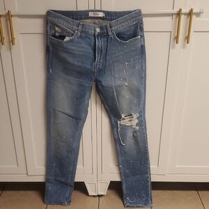 Hudson Jeans Light Blue Distressed Slim Jeans